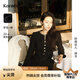 珂萊蒂爾2025春季新款羊毛香風通勤氣質淑女a(chǎn)字裙連衣裙 黑色 M
