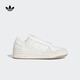 adidas FORUM低幫休閑籃球鞋板鞋小白鞋男女阿迪達斯官方三葉草 米色/白色 41 (255mm)