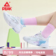 匹克（PEAK）態(tài)極女鞋曼行老爹鞋夏季元?dú)馍倥龈哌\(yùn)動(dòng)鞋透氣跑鞋簡約休閑鞋女 大白/淺紫(曼行) 37