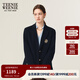Teenie Weenie【金扣布雷澤】小熊女通勤西裝2025年秋學(xué)院風(fēng)短外套 藏青色 S