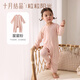 十月結晶嬰兒連體衣爬服春夏四季男女寶寶A類(lèi)棉哈衣長(cháng)袖居家衣服