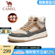 駱駝（CAMEL）官方店 秋冬季男鞋高幫板鞋子保暖加絨棉鞋 GE122W7691M 沙灰(絨毛) 41
