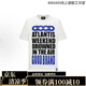 GOODBRAND2025SS新款純色字母滿印彩鉆標(biāo)語短袖T恤男女情侶同款 白色 S