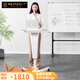 漢紀(jì)堂榆現(xiàn)代演講臺發(fā)言臺講臺簡約教室培訓(xùn)接待臺可移動升降前臺主持臺 1651楓木色+象牙白