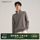 GANT/甘特商場(chǎng)同款男士立領(lǐng)拉鏈羊毛套頭上衣商務(wù)休閑通勤針織衫 261棕色 XL