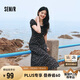森馬（Semir）連衣裙女開(kāi)叉泡泡袖中長(zhǎng)裙夏方領(lǐng)雪紡碎花裙浪漫109324114014