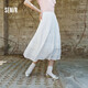 森馬（Semir）半身裙女松緊腰A字裙氣質(zhì)夏季2025拼接蕾絲波點(diǎn)長(zhǎng)裙109325120005