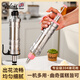 Vinland英國曲奇裱花槍餅干模具烘焙擠壓器蛋糕擠花神器袋不銹鋼工具全套 粉色-304鋼裱花槍【10嘴套裝】