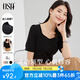 歐莎（OSA）短袖女時(shí)尚高級(jí)感2025新款泡泡袖減齡t恤短款修身顯瘦高檔上衣 黑色 XL