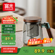 富光泡茶杯茶水分離高硼硅玻璃杯辦公室喝茶水杯子花茶杯公道杯子