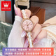 歐利時(shí)（OLEVS）瑞士認證品牌手表女簡(jiǎn)約氣質(zhì)石英表陶瓷防水女士手表輕奢女生禮物 歐利時(shí)-7093-陶瓷玫粉面