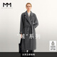 麥檬MM1OOALPACA羊駝蘇力長毛 皮草感經(jīng)典1018O1大衣毛呢外套 巖石灰5F8970682 155/80A/S（100-115斤）