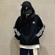 阿迪達斯 （adidas）經(jīng)典三道杠 外套 運動服立領(lǐng) 夾克 衛(wèi)衣 男女 H46099 M