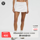 lululemon丨Pace Rival 女士運動(dòng)中腰短裙 速干芯吸 白色(LW8A84R) XS /4