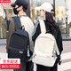 云舵雙肩包簡(jiǎn)約耐用大容量旅行背包男女同款休閑初中生高中大學(xué)生書(shū)包 黑色單包