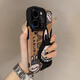 GEEKSEEK 拉布布適用蘋(píng)果16promax手機殼卡通可愛(ài)iphone15保護套翻毛皮個(gè)性創(chuàng  )意14plus潮牌13pm女新 瞳眼翻毛皮-棕色-拉布布-1 iPhone 16 pro