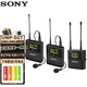 索尼（SONY）URX-P41D*1+UTX-B40*2 小蜜蜂一拖二UWP-D27電池套裝 直播設(shè)備 領(lǐng)夾式無線麥克風(fēng)話筒套裝