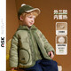 ASK JUNIOR【三防 一衣三穿】兒童2025秋季羽絨服搖粒絨內(nèi)膽加絨加厚保暖 綠色 110