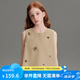 ELLE KIDS25夏季新款女童立體手工訂花無袖透氣休閑馬甲上衣