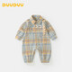 DUUDUU嬰兒衣服寶寶連體衣秋季寶寶純棉爬服童裝襯衣哈衣外出服