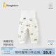 童泰（TONGTAI）嬰兒褲子秋冬季純棉男女寶寶高腰長褲兒童家居服睡褲夾棉童裝 綠色 100 cm