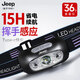 JEEP吉普頭燈強光遠射超亮超長(cháng)續航LED夜釣燈頭戴式趕?？沙潆娛蛛娡?單眼【基礎款】XPE燈珠/續航10H