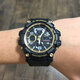 卡西歐CASIO手表 G-SHOCK 太陽能防水戶外男士腕表小泥王 GWG-100GB-1A（六角鐵盒包裝）