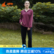 銅牛珠粒棉錐形女褲秋冬新款女士休閑褲修身時尚長褲女VK201 黑 L (170/95)