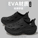 斐月伽沙灘涼鞋男2026新款厚底戶(hù)外溯溪鞋釣魚(yú)開(kāi)車(chē)涉水外穿鞋踩屎洞洞鞋 黑色 41