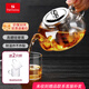 heisou 玻璃沏茶壺耐高溫加厚過濾泡茶家用加熱花茶壺800ml KC1601