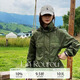 FAIRFAFO林肉肉【連帽夾克外套】軍綠色工裝外套女2025新款早秋拉鏈上衣 綠色 S 155/80A