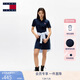 TOMMY JEANS【微彈顯瘦】25新款夏季女珠地棉運動網(wǎng)球裙POLO連衣裙20302