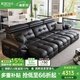 BOJO電動(dòng)功能沙發(fā)床一體兩用2025新款小戶型客廳意式真皮藝勞倫斯9012 2.9m三人位（三電動(dòng)） 360°全真皮