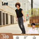 Lee【張凌赫代言】涼涼褲春夏726標準直腳輕薄黑灰色男牛仔褲潮流 黑灰色 32