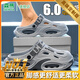 森馬運動(dòng)拖鞋男夏季新款居家軟底防滑包頭涼拖外穿開(kāi)車(chē)兩穿沙灘洞洞鞋 淺灰【旗艦款】 42-43
