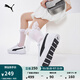 彪馬（PUMA）【小白鞋】增高厚底網(wǎng)球風(fēng)板鞋女復(fù)古休閑鞋 SKYE 374764 白-黑色-02 38
