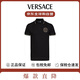 范思哲（VERSACE）夏季新款運動潮流高級休閑輕奢男短袖t恤polo衫78GAGT00黑XL