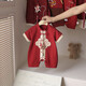 G.DUCKKIDS小黃鴨童裝寶寶周歲禮服男寶嬰兒衣服夏季中國風(fēng)夏天滿(mǎn)月嬰兒服 紅色 25271款 66cm 建議0-3個(gè)月8-12斤