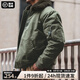 馬登工裝 美式復(fù)古B15飛行員夾克加厚翻毛領(lǐng)外套保暖棉服男春季 綠色 XL