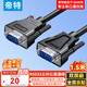帝特 RS232串口線(xiàn)公對公DB9九針串口線(xiàn) com口直連線(xiàn)適用數碼機床條形碼機連接線(xiàn) 1.5米DT-9005A