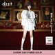 DZZIT地素休閑褲春夏小香風(fēng)粗花呢波浪邊裝飾短褲女3H2Q1081B 白色 S