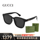 古馳（GUCCI）墨鏡男士GG0637SK經(jīng)典方形黑框板材古馳太陽鏡女士七夕禮物 GG0637SK-001-黑色