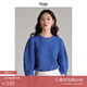 旅途原品（ltyp）苧麻女上衣優(yōu)雅休閑五f分袖小衫設計感文藝襯衫夏季 明藍色-100%亞麻 L-XL/165-170cm（現(xiàn)貨）