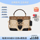 蔻馳（COACH）女包KAY 20經(jīng)典老花女款盒子包化妝包手提包單肩斜挎包禮物送女友 老款卡其色