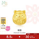 周生生七夕禮物黃金轉(zhuǎn)運珠 福貓足金串珠情侶珠子不含手鏈繩92310C定價