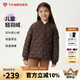坦博爾兒童羽絨服男女童短款輕薄中大童秋冬保暖外套310123A橡木棕165