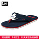 Lee人字拖男2025夏季新款夾趾拖鞋潮時(shí)尚百搭戶(hù)外休閑沙灘涼拖鞋男 海軍藍 42