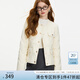 范思藍(lán)恩輕薄短款小香風(fēng)羽絨服女秋冬2024新款圓領(lǐng)時(shí)尚外套14103 梔子白 M