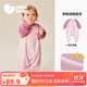 迷你巴拉（minibala）【抗靜電】嬰幼兒毛絨外出連體衣?lián)u粒絨可外穿寶寶衣服2025秋新款