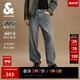 杰克·瓊斯（JACK&JONES）25年男裝秋季牛仔褲男寬松潮酷微彈褲子復(fù)古廢土風(fēng)907廓形闊腿褲 E41 中牛仔藍(lán) 31 175 W31/L30